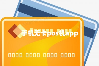 手机无卡pos机app